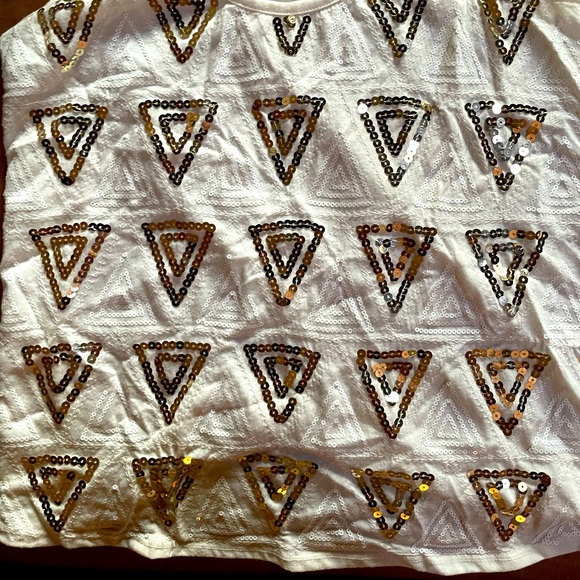 White Sequence Top - Picture 2 of 2